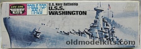 Life-Like 1/1200 USS Washington Battleship -Table Top Navy Series, 09406 plastic model kit